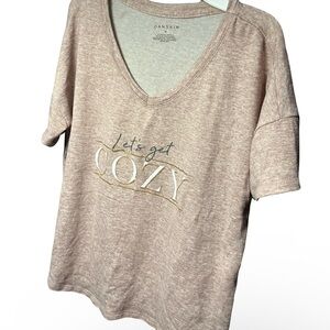 Danskin Women's Relaxed Beige Tee